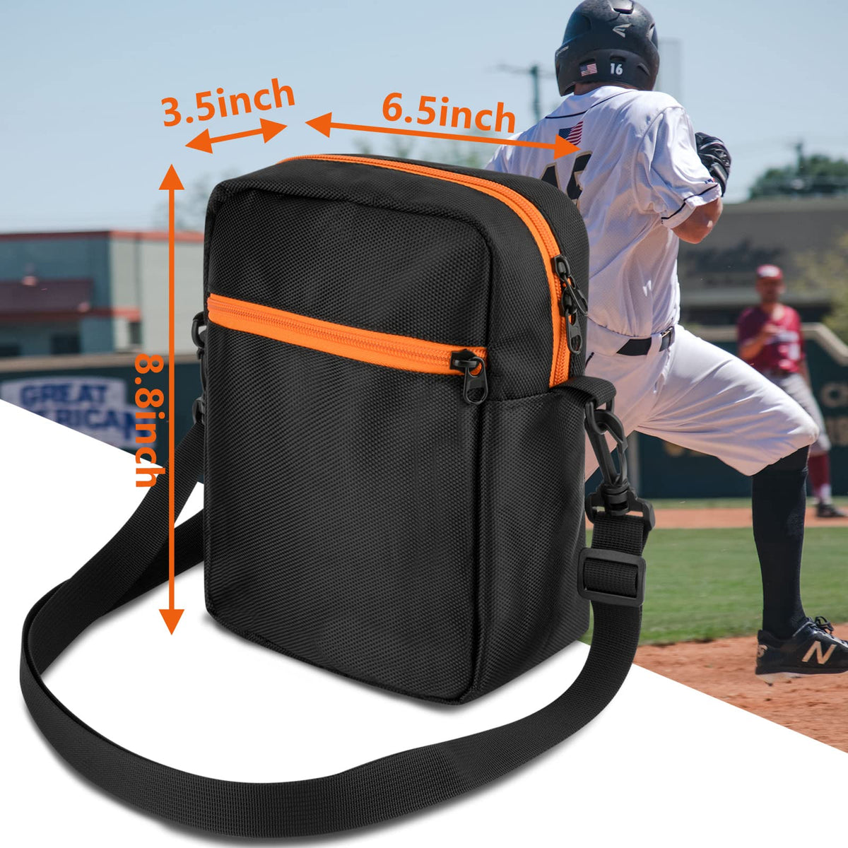 Xxerciz Soft Case for Bushnell Velocity Speed Gun, Nylon Travel Carrying Protective Bag for Baseball Training Speed Radar Gun (Case Only)