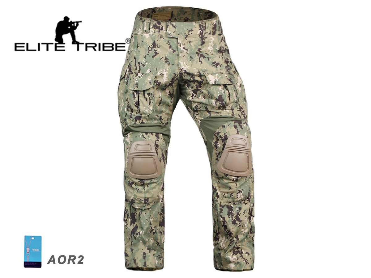 Emerson Airsoft Hunting Tactical Pants Combat Gen3 Pants with Knee Pads (US, Alpha, Medium, Regular, Regular, AOR2)
