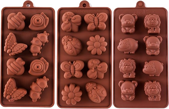STARUBY Silicone Molds Non-stick Chocolate Candy Mold,Soap Molds