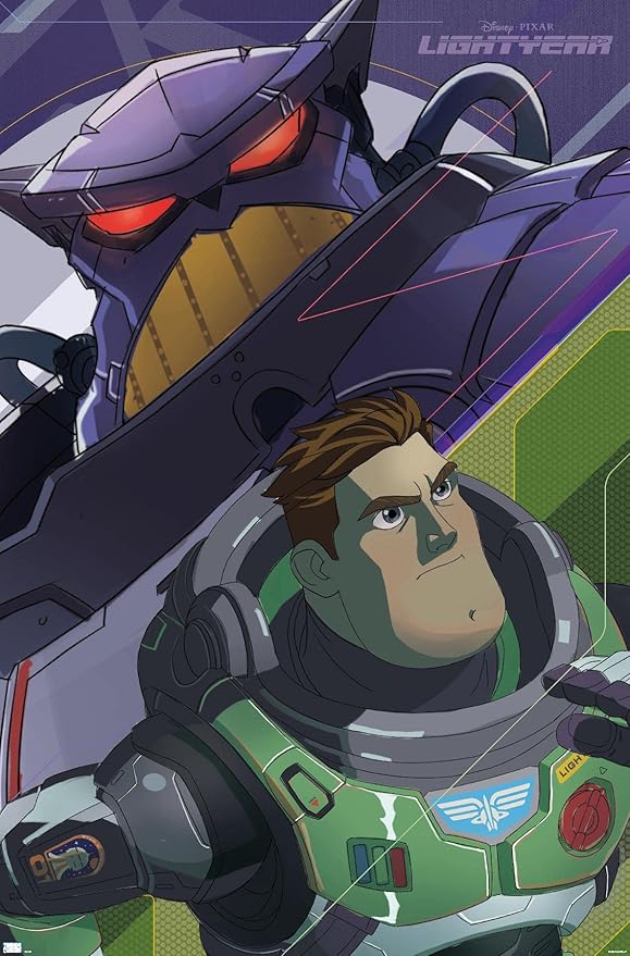 Trends International Disney Pixar Lightyear - Buzz and Zurg Wall Poster, 14.725" x 22.375", Premium Unframed Version