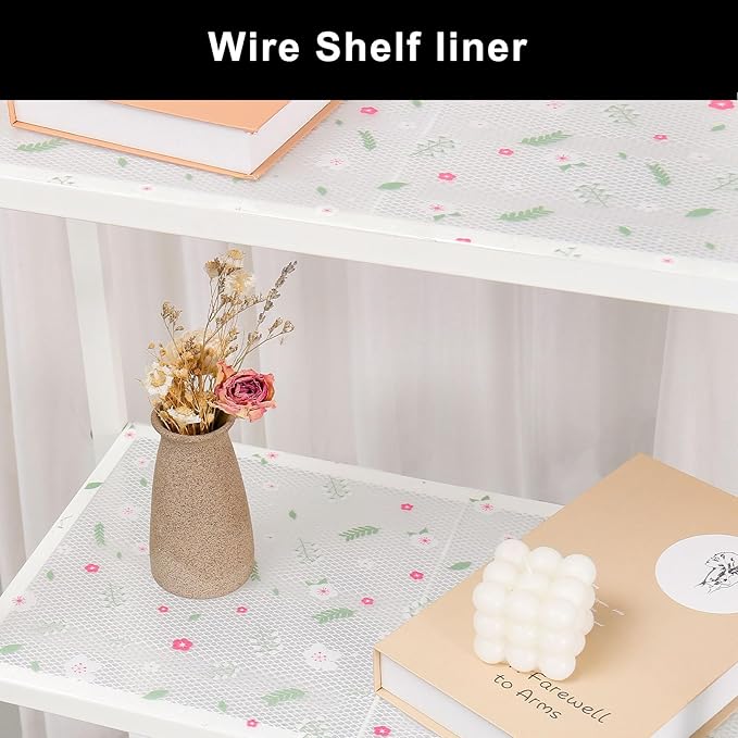 Cooyes Shelf Liner – Premium Non-Adhesive Cabinet & Drawer Liner for Kitchen – Waterproof Shelf Paper with Modern Pattern – Durable EVA Cabinet Mat – Easy to Cut （12" W x 240" L）