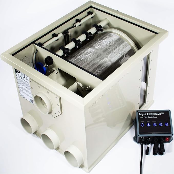 Rotary Drum Filter | RDF 8000GPH | Fully Automatic Water Filter System | Koi