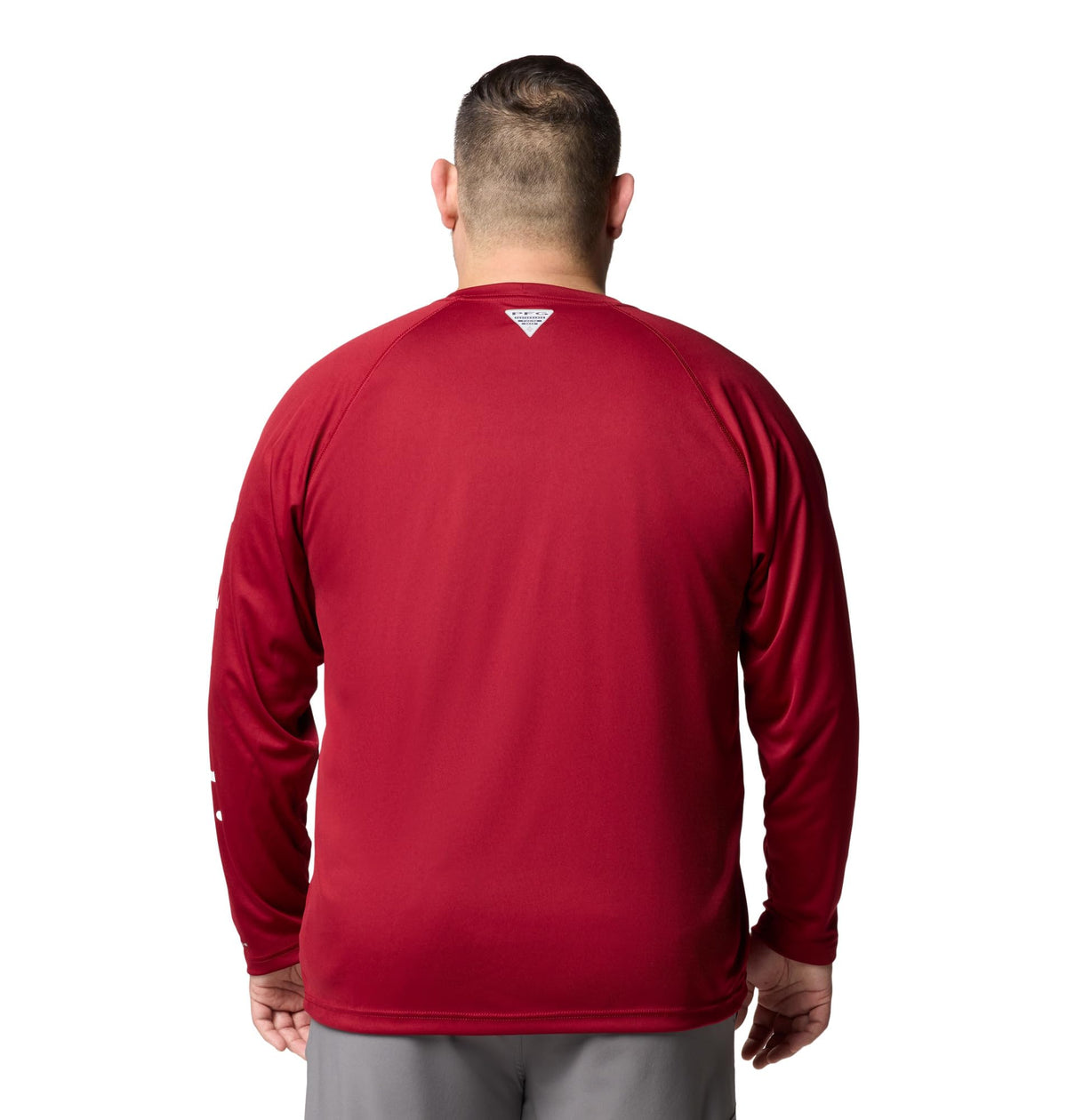 Columbia Men's PFG Terminal Tackle Long Sleeve Fishing Shirt, Beet/White Logo, 2X Tall