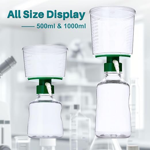 500ml Vacuum Filtration System, Disposable Sterile Vacuum Filter Units