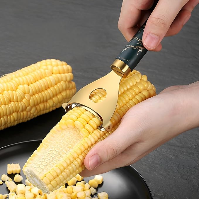 Corn Peeler(2-Pack) – Stainless Steel Corn Cob Stripper Tool