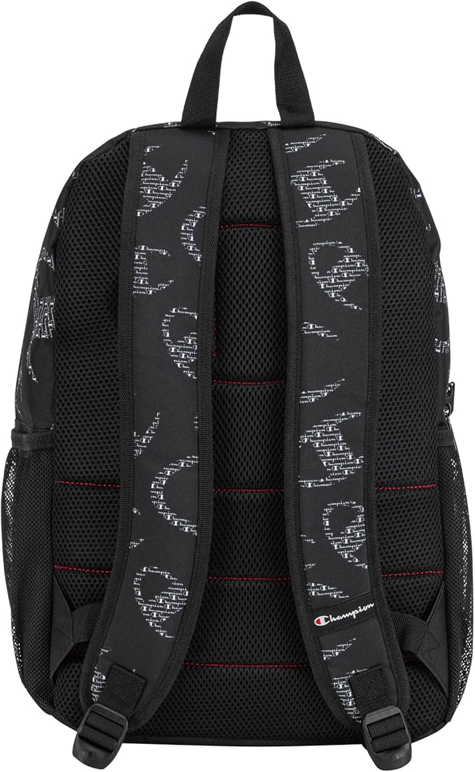 Champion Merit Backpack, Black/White, OS