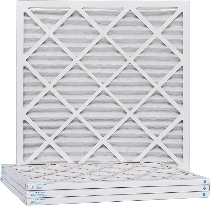 Aerostar 12x12x1 MERV 13, Pleated Air Filter, Box of 4, Made in the USA