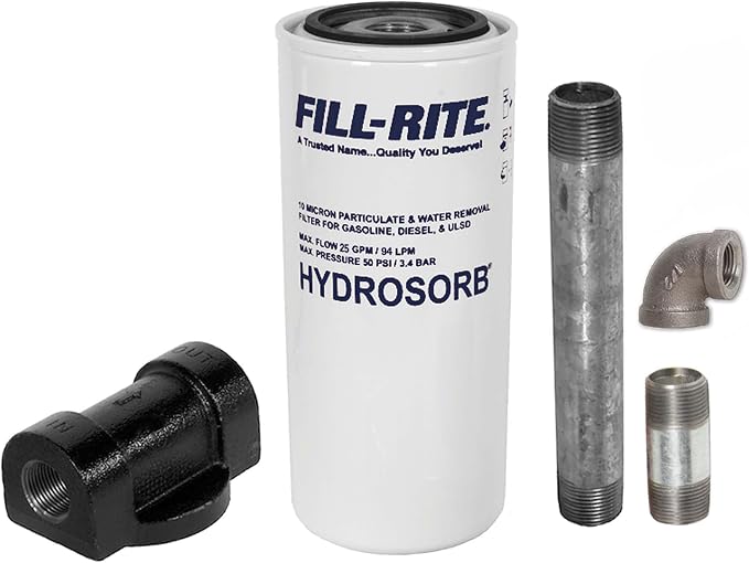 Fill-Rite 1210KTF7019 3/4" 18 GPM 10 Micron Hydrosorb Fuel Filter