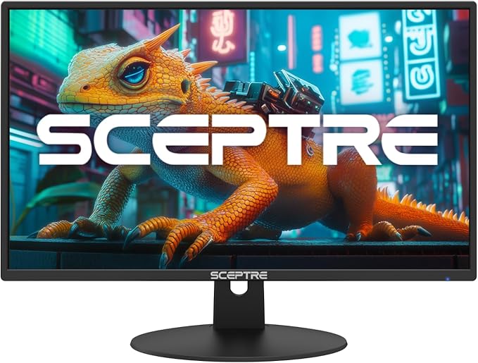 New! Sceptre 24-inch Prime Monitor 100Hz 100% sRGB HDMI x2 VGA Build-in Speakers Machine Black 2026 (E248W-19203R Series)