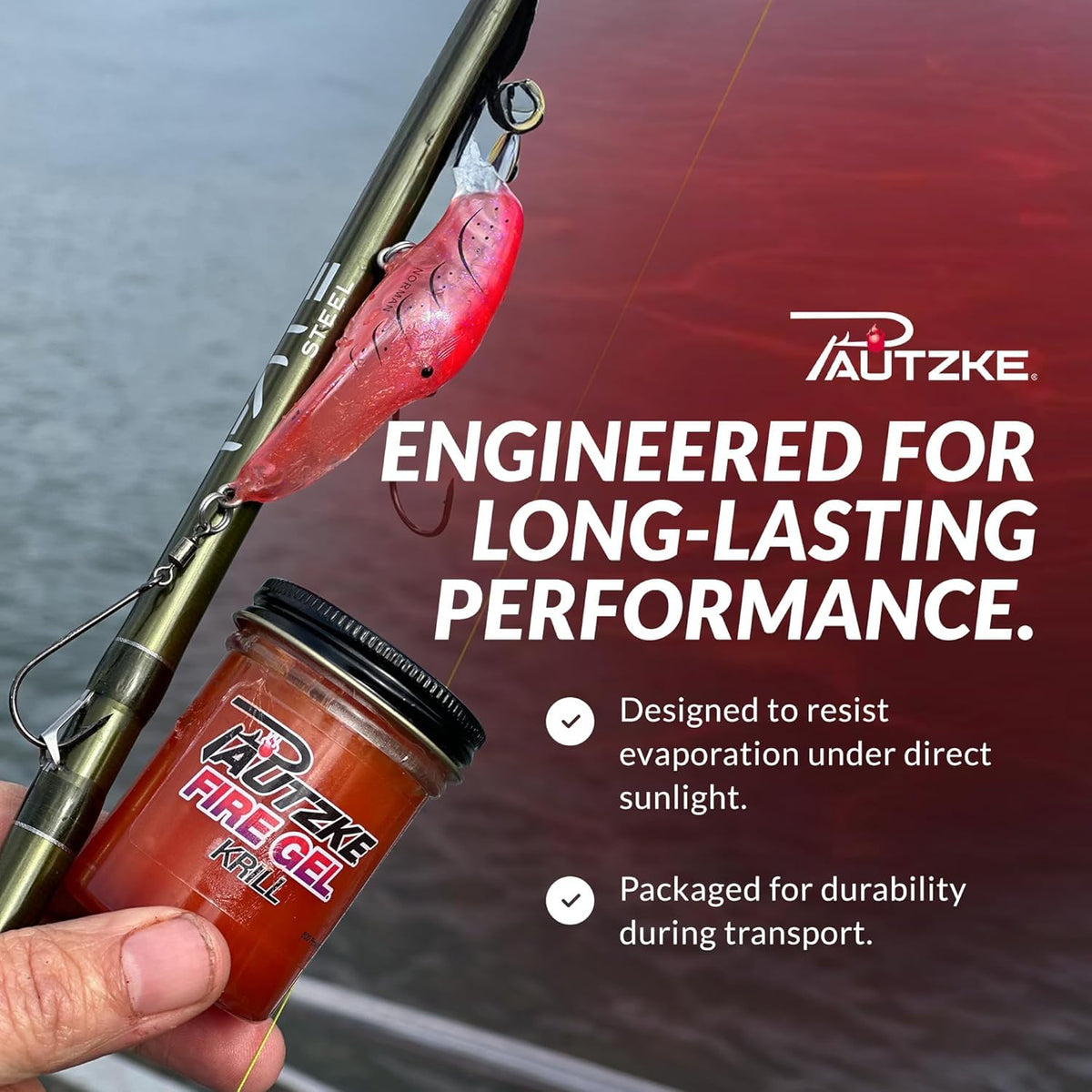 Pautzke Fishing Scent Attractant Fire Gel Bait, Bass , 1.75 OZ
