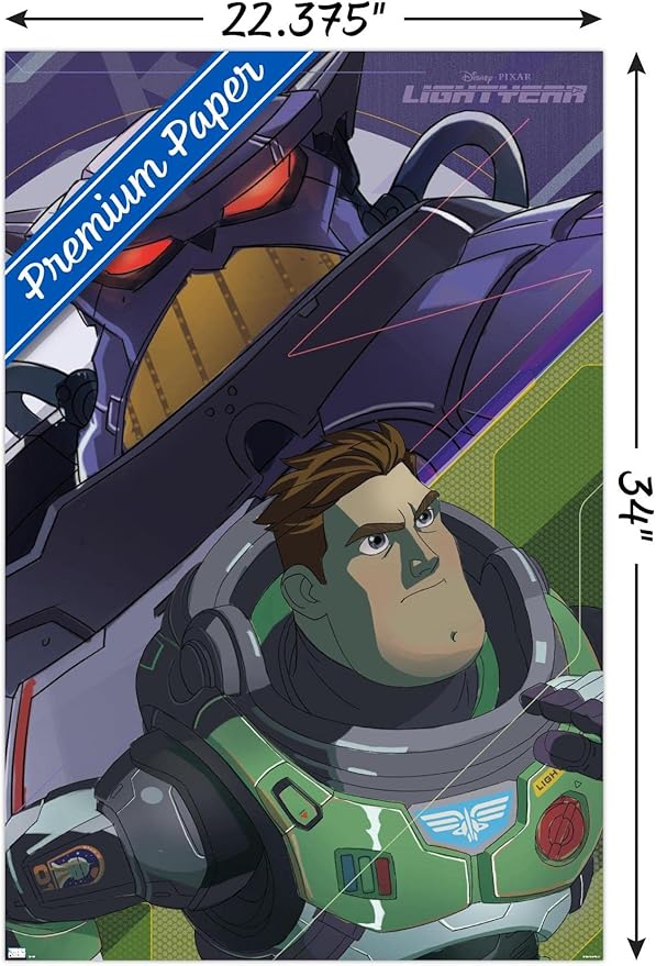 Trends International Disney Pixar Lightyear - Buzz and Zurg Wall Poster, 22.375" x 34", Premium Unframed Version