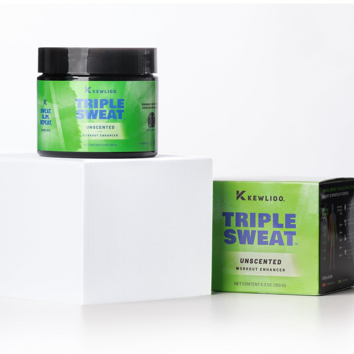 Kewlioo Triple Sweat Enhancing Cream for Workouts – Hot Sweat Cream for Arms, Belly, & Waist | Boosts Circulation & Maximizes Sweat | Pre-Workout Slimming Gel for Men & Women