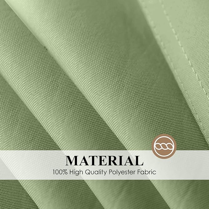 Square Tablecloth 52 x 52 Inch Sage Green Tablecloths Stain-Wrinkle Resistant Washable Polyester Table Cloths for Holiday, Buffet Parties, and Weddinge 2pack