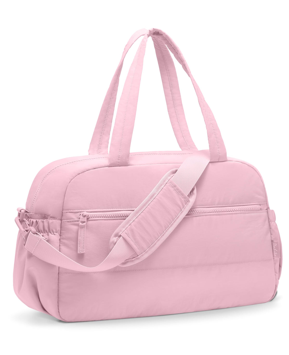 Gym Bag for Women, Travel Duffle Bags with Wet Pocket, Lightweight Carry on Bag Overnight Weekender Duffel Bag, Water Resistant (Bright Pink)