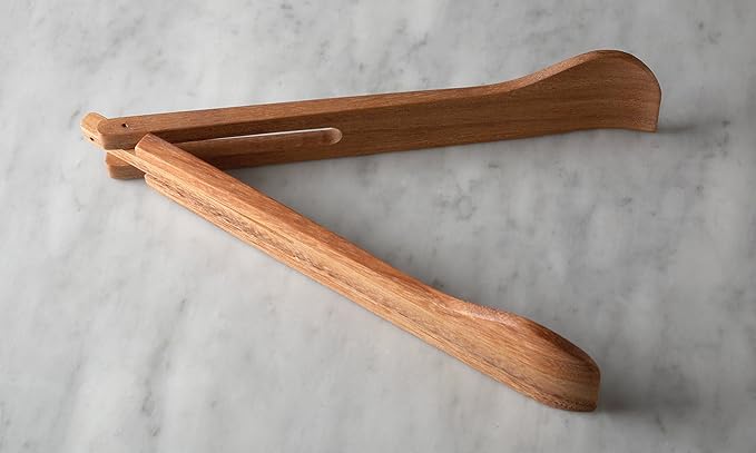 Ironwood Gourmet Acacia Wood Salinas Extra Large Salad Bowl and Spring Salad Tongs Set