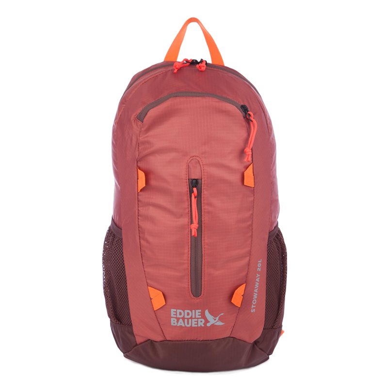 Eddie Bauer Stowaway Packable Backpack | Travel | Outdoor | Lightweight | Foldable | Durable | Ripstop Polyester | 20L - Maroon
