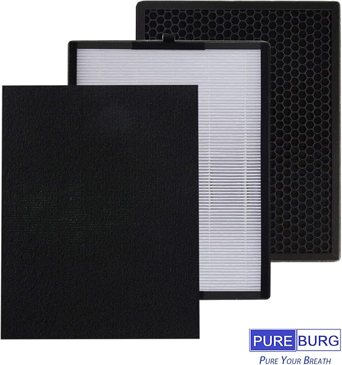PUREBURG Replacement Filter Set Compatible