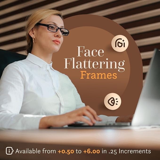 TruVision Readers Reading Glasses, Comfort Spring Hinges
