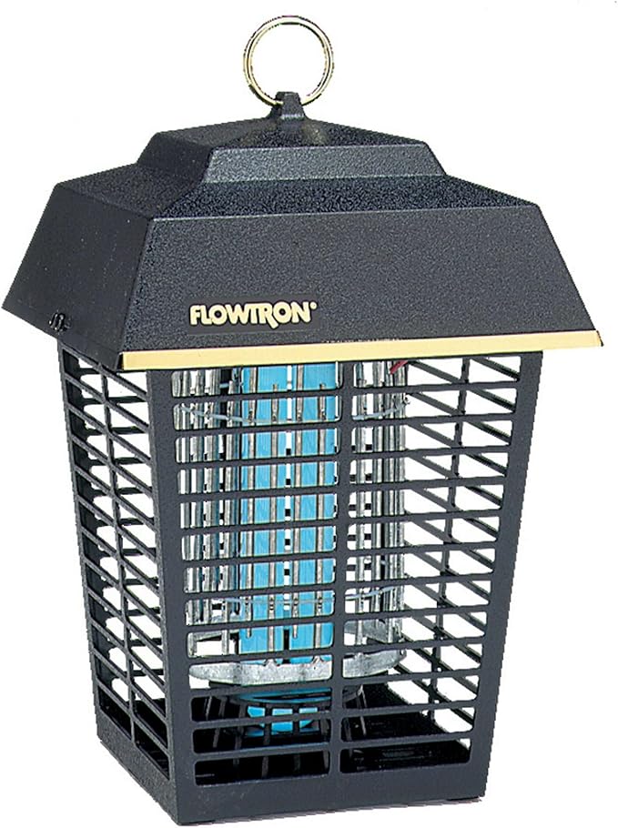 Flowtron Electric Bug Zapper 1/2 Acre Outdoor Insect Control with Dual Lure Method, 15W UV Light & Octenol Attractant for Fly & Mosquito, 5600V Kill Grid, Made in USA, UL Certified