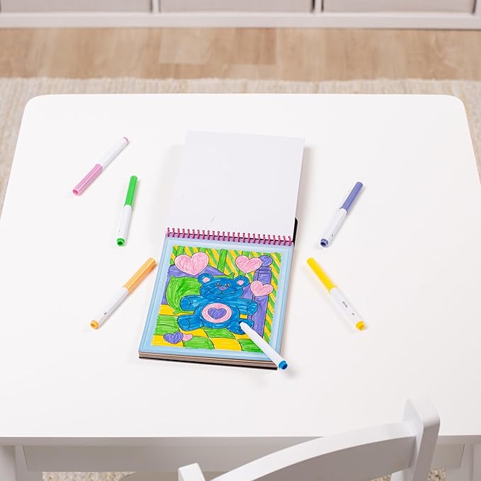Melissa & Doug On The Go Color by Numbers Kids' Design Board - Unicorns, Ballet, Kittens, and More