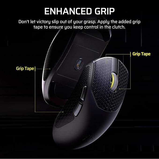 Corsair Sabre v2 PRO Ultralight FPS Wireless Gaming Mouse – 33,000 DPI, 36g Weight, 8,000Hz Hyper-Polling, Mechanical Switches, Up to 70-Hour Wireless Battery Life, Web Hub – Black