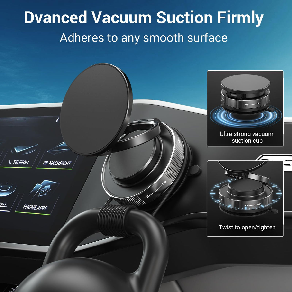 EGBULL Vacuum Magnetic Car Phone Holder
