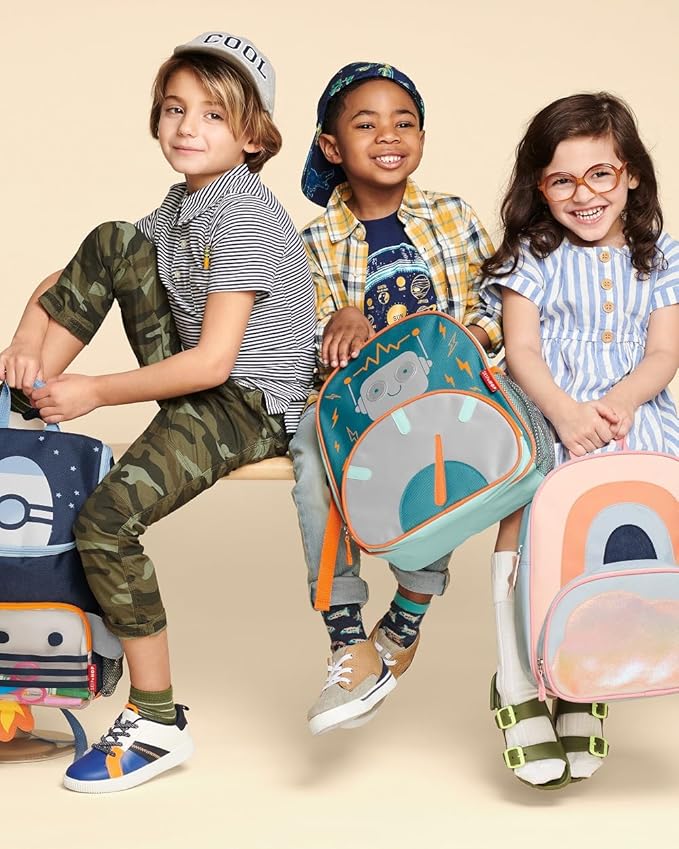 Skip Hop Sparks Kid's Backpack, Kindergarten Ages 3-4, Rocket