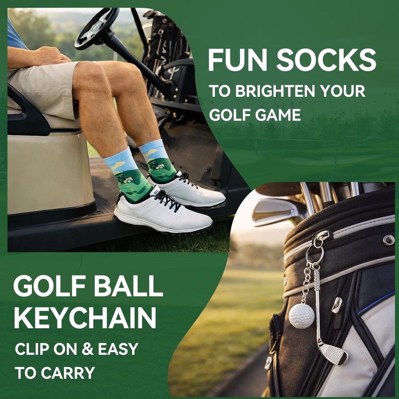 Larchio Golf Easter Gifts for Adult Men Teen Boys, Cool Easter Basket Stuffers With Tumbler Socks, Golf Towels for Husband Boyfriend Dad Son