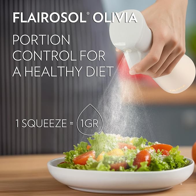 FLAIROSOL OLIVIA Oil Sprayer for Cooking, 200ml Glass Olive Oil Sprayer