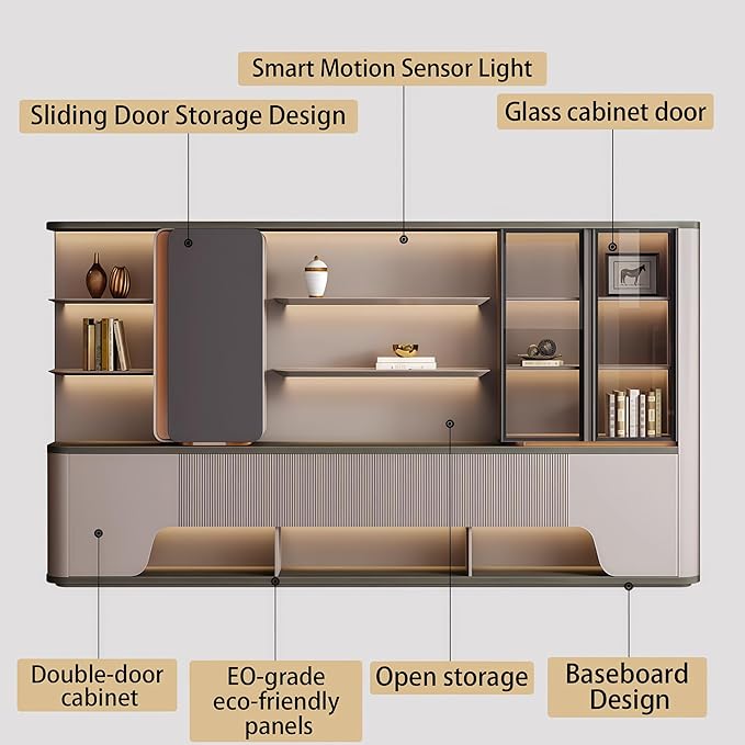 Modern L Shaped Desk, 102.4 inch Large Desk with Storage, Executive Desks for Home Office No Installation Required with Drawers and Lockable, Without Desk or Computer Chair (Filing Cabinet)