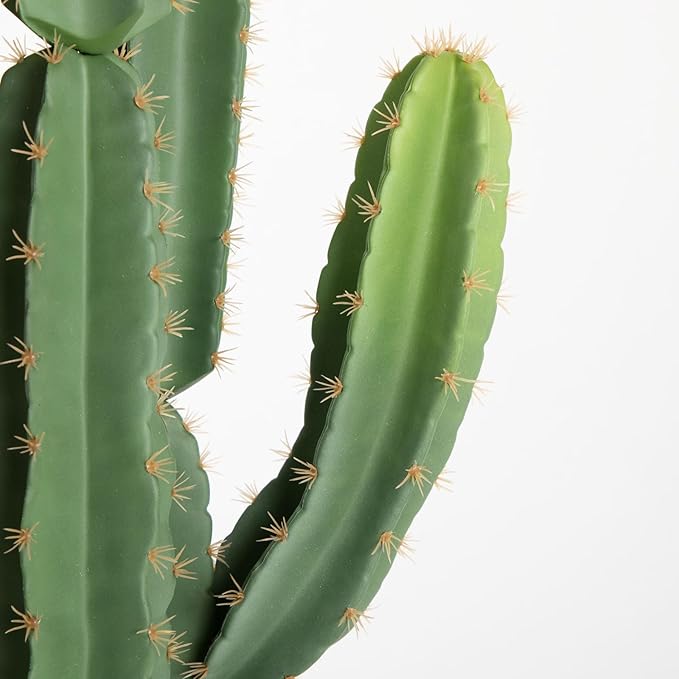 UV-Resistant Artificial Fake Cactus Plants 5ft – Large Faux Cowboy Cactus for Indoor & Outdoor Home, Office, or Garden Decor