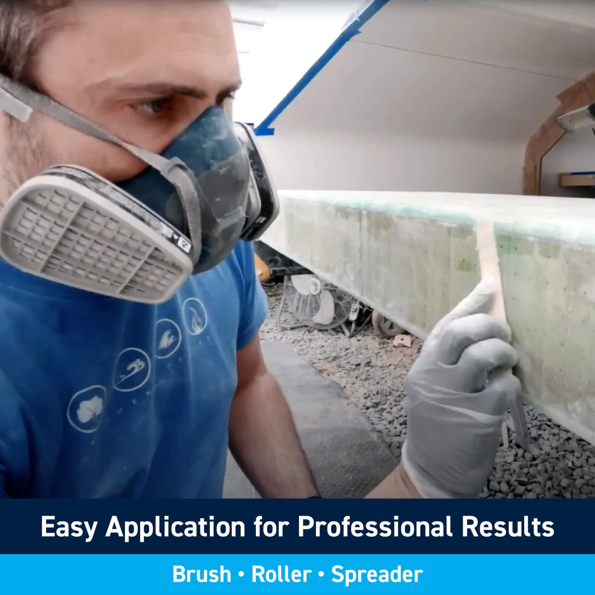 TotalBoat Polyester Structural Repair Putty - Marine Grade Long Strand Fiber Fiberglass Reinforced Filler for Boat and Automotive Repair (Gallon Kit)