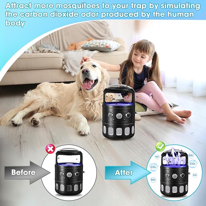 Qualirey 2 Pack Mosquito Attractant in Bulk, Lure for Bug Zapper Bait Refill Compatible with All Mosquito Trap Enhances Catch Rates for Indoor Outdoor Traps, Safe and Long Lasting