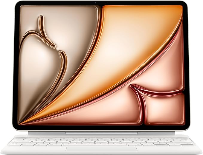 Apple Magic Keyboard: Keyboard and Case for iPad Air 13-inch (M2, M3, and M4), US English — White