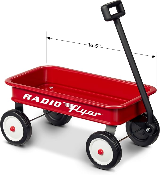 Radio Flyer Miniature Retro Wagon 12.5", Toy Wagon with Wheels, Rolling Cart for Toddlers & Kids, Indoor & Outdoor Play or Baby Shower Decoration, Ages 1.5+, Amazon Exclusive