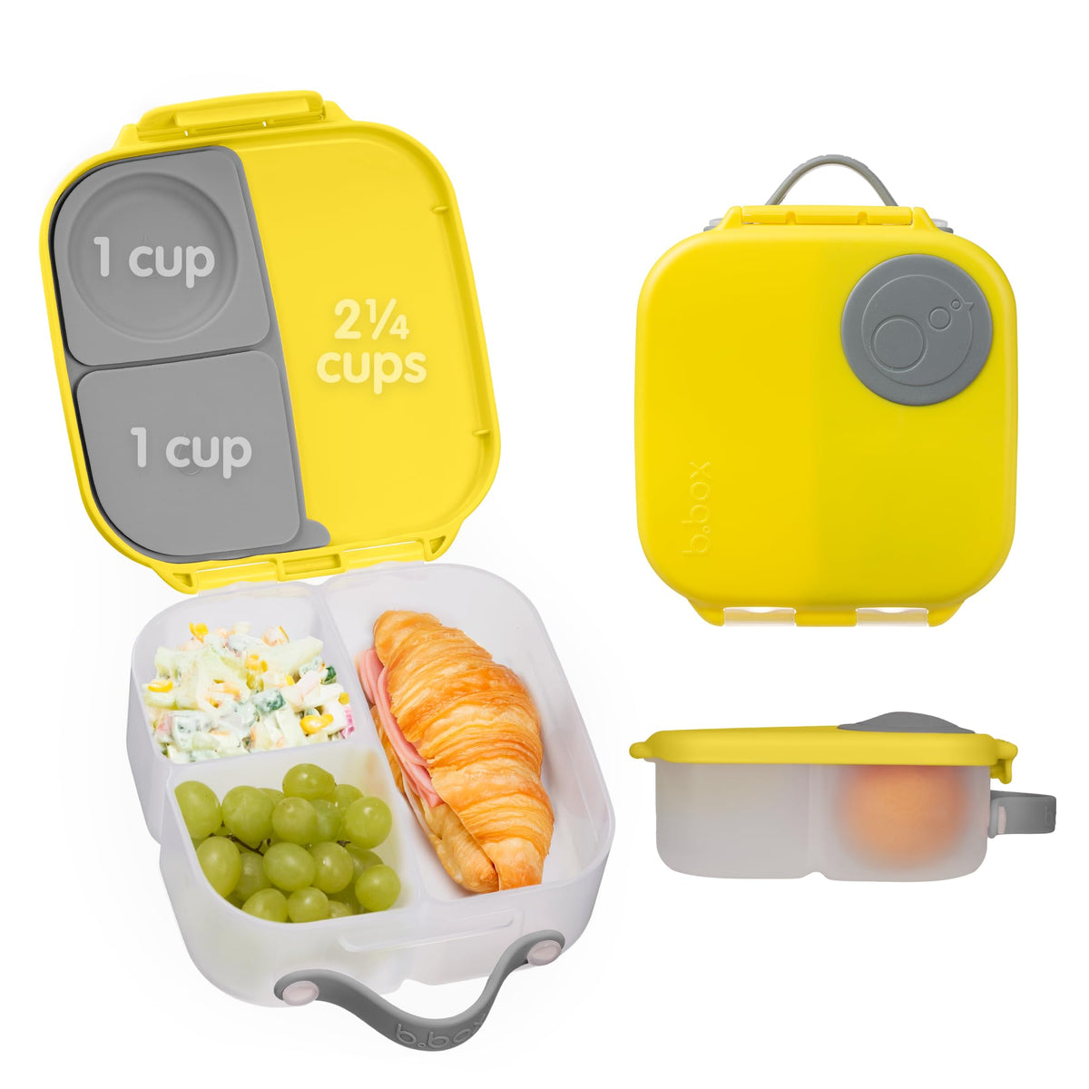 b.box Mini Lunch Box, Snack Containers for Kids, 4.25 Cup