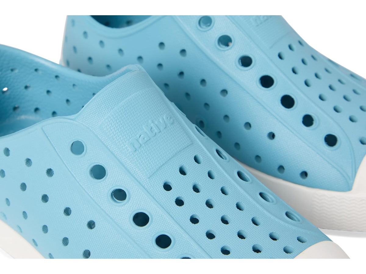 Native Shoes Unisex-Kids Jefferson Sneakers, Flux Blue/Shell White, 6 Toddler