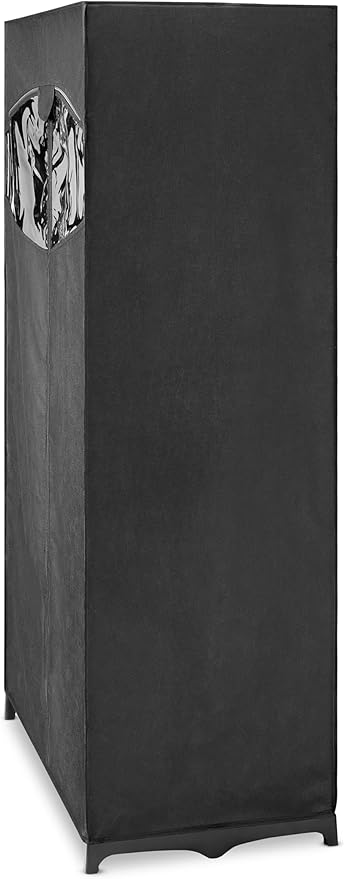 Whitmor 36-inch Clothes Closet - Double Door Portable Closet - Store Seasonal Clothing - Black Fabric Cover