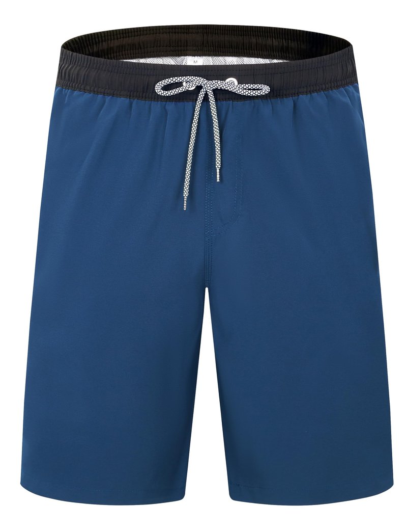 ELETOP Men's Swim Trunks Quick Dry Bathing Suit Swimming Board Shorts Mesh Lining Beach Swimwear Blue 3XL