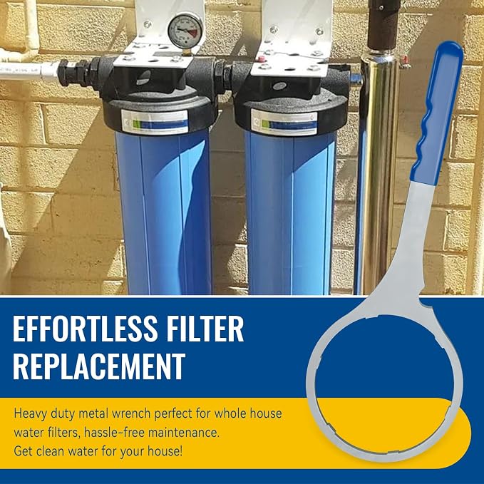 SW-4-SS-8 Whole House Water Filter Wrench 6 Inch, Metal Water Filter Wrench