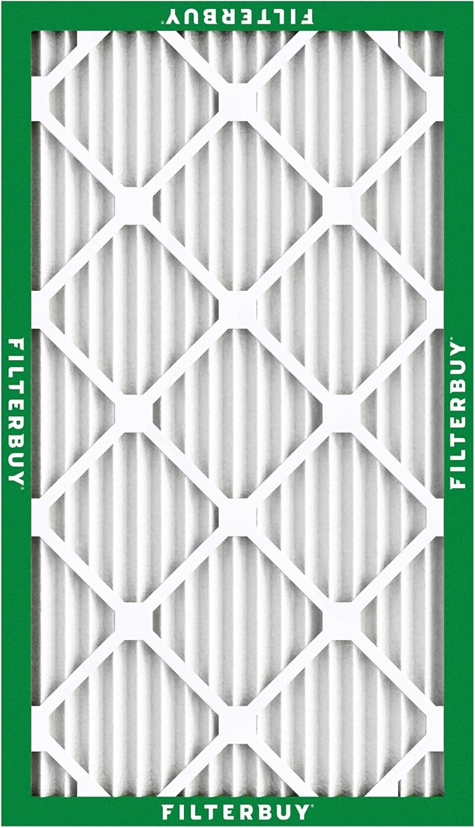 Filterbuy 10x25x1 Air Filter MERV 8 Essential Dust & Allergy Defense,
