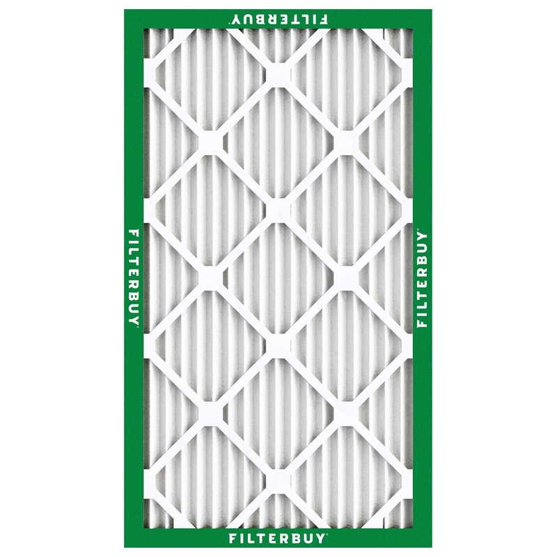 Filterbuy 12x20x1 Air Filter MERV 8 Essential Dust & Allergy Defense (4-Pack), Electrostatic Pleated HVAC AC Furnace Filters Replacement, Made in USA (Actual Size: 11.50 x 19.50 x 0.75)