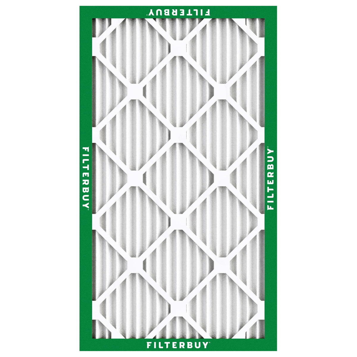 Filterbuy 13x21.5x1 Air Filter MERV 8 Essential Dust & Allergy Defense (2-Pack), Electrostatic Pleated HVAC AC Furnace Filters Replacement, Made in USA (Actual Size: 12.88 x 21.50 x 0.75)