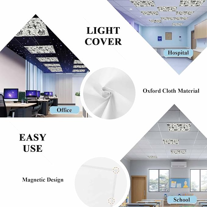 1 Pack Fluorescent Light Cover, Western Cowboys Light Covers