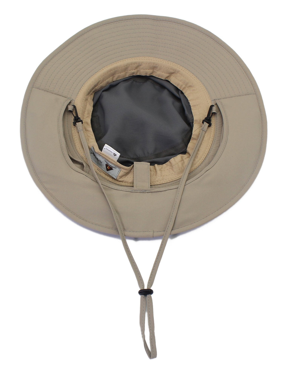 Home Prefer Unisex UPF50+ UV Protection Sun Hat with Neck Flap Wide Brim Fishing Hat for Mens Womens Outdoor Gray Brim