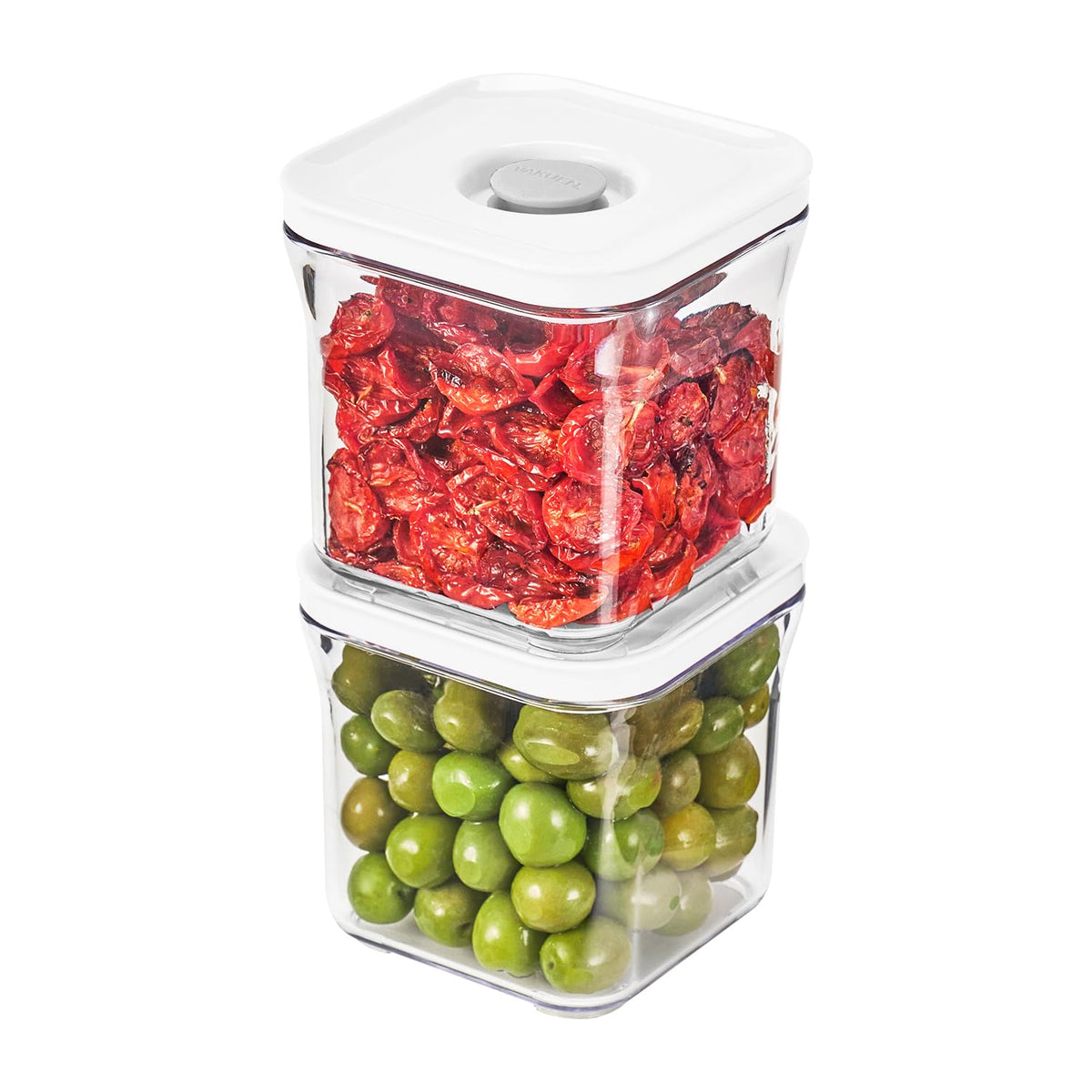 VAKUEN Premium Airtight Food Storage Container. Meal Prep 0.85qt 5pc/Set. 4pcs Container and Vacuum Sealer. Patented Double Silicone Lining, 100% Leak Proof, BPA-FREE