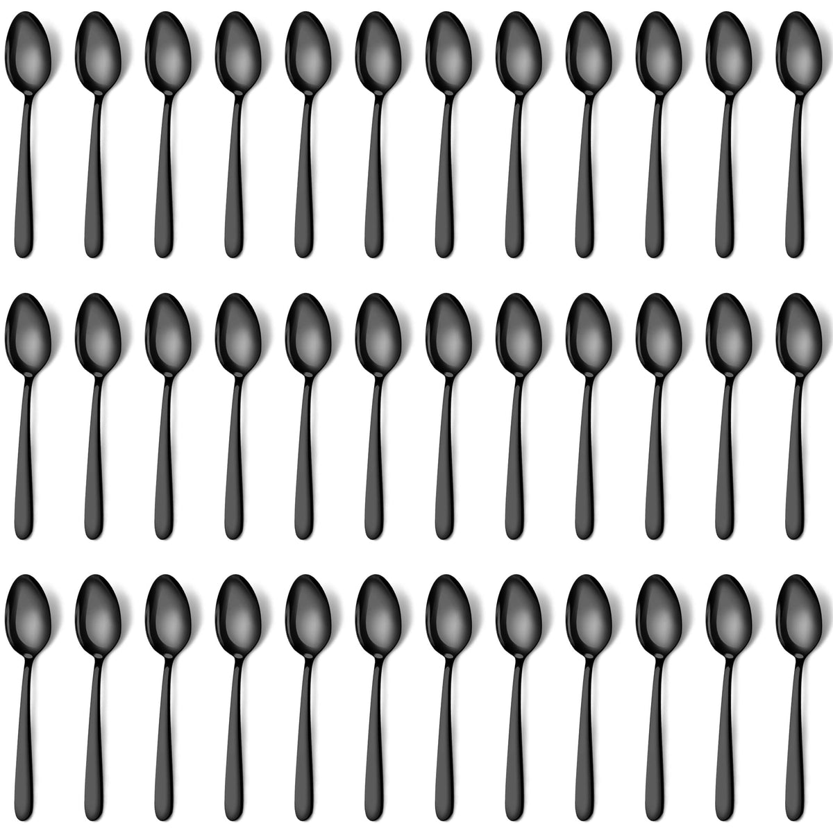 Pleafind 24 -Pcs Dinner Spoons, 7.4 inch Spoons Silverware, Stainless Steel Spoons Set, Silver Spoons, Silverware Spoons Use for Home, Kitchen, Restaurant,Dishwasher Safe, Mirror Polished