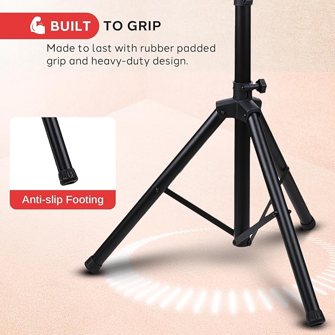 Pyle Premium LCD Flat Panel TV Tripod Stand, Portable & Foldable TV Mount for LCD/LED Flat Screen TVs up to 32", Adjustable Height, 88.8 lbs Capacity, VESA 100x200/200x200 - (PTVSTNDPT3215)