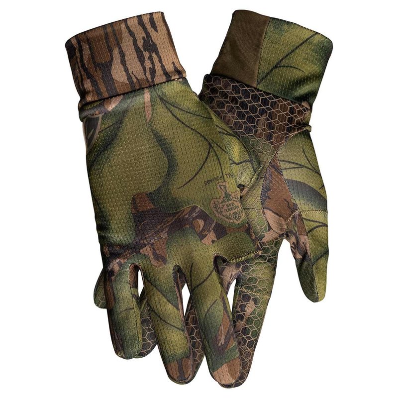 BLOCKER OUTDOORS Finisher Customizable Camouflage Hunting Gloves (MO Greenleaf, Large)