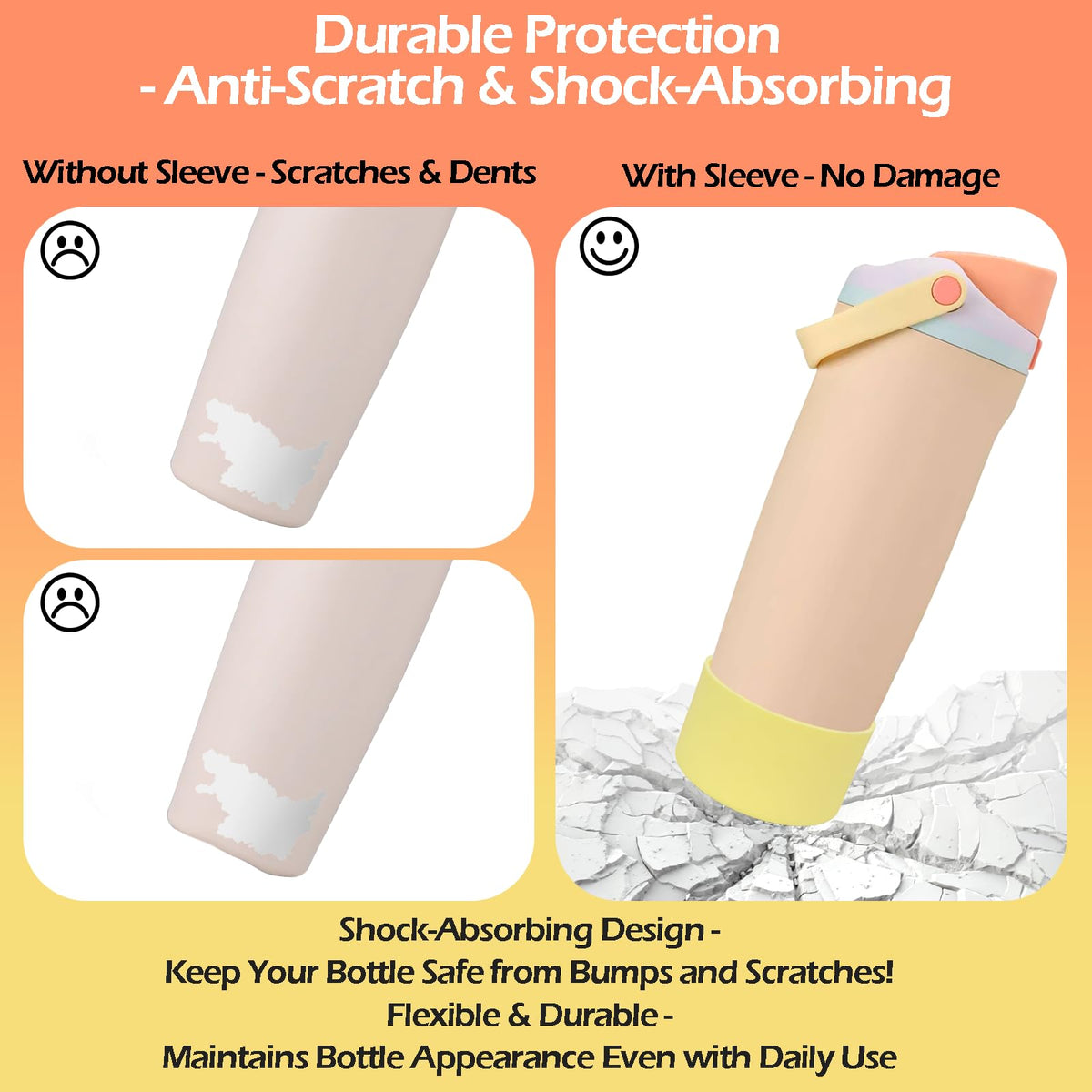 Kaitiaki Silicone Boot for Owala 30oz & 40oz FreeSip Sway Bottles & Tumblers - Non-Slip, Scratch-Resistant, Stability Enhancer, Available in 12 Colors (Lavender Mist)